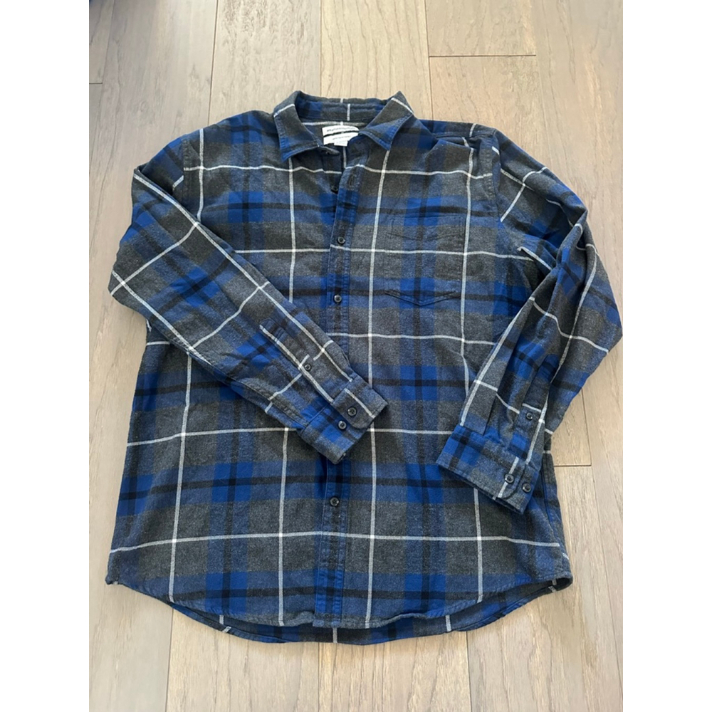 Amazon Essentials Mens Plaid Button Down Shirt Large